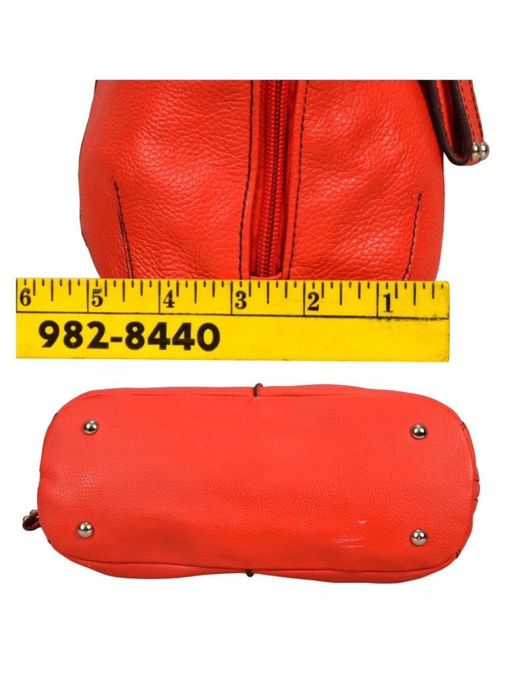 Pretty Reddish Pebbled Leather Tignanello NWT! - Picture 8 of 9